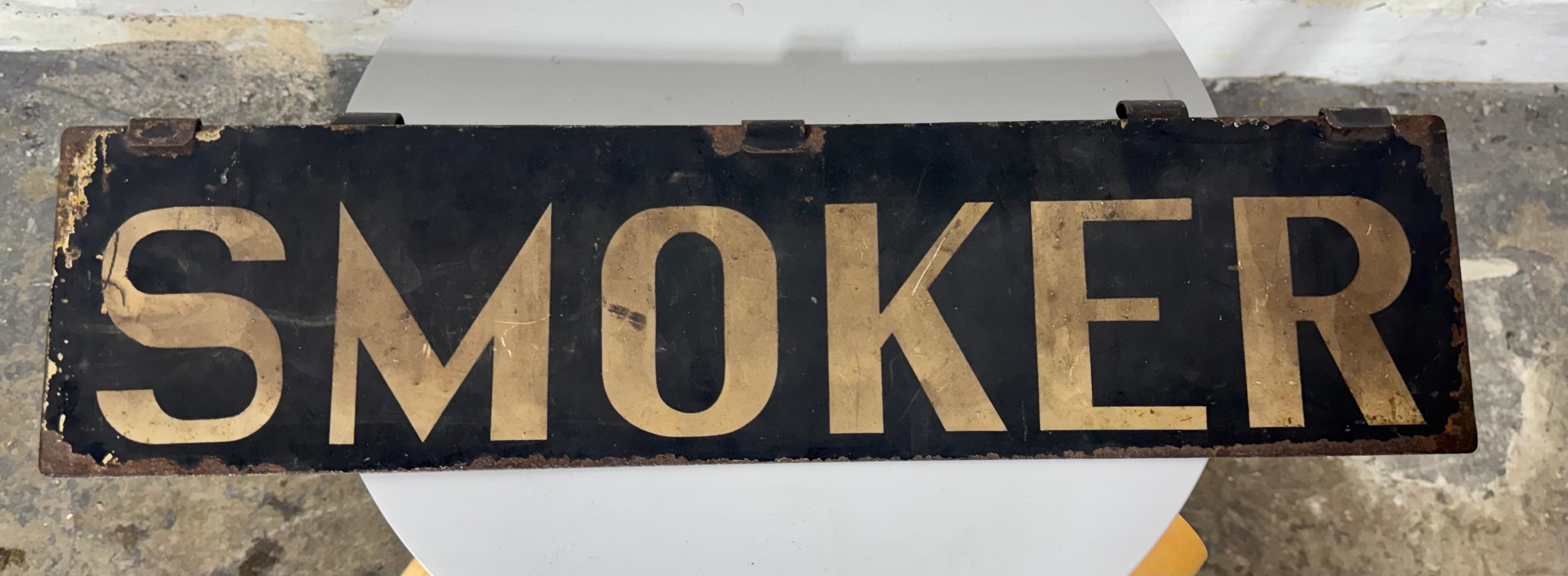 Industrial Turn or the Century Metal double sided PULLMAN TRAIN CAR sign 