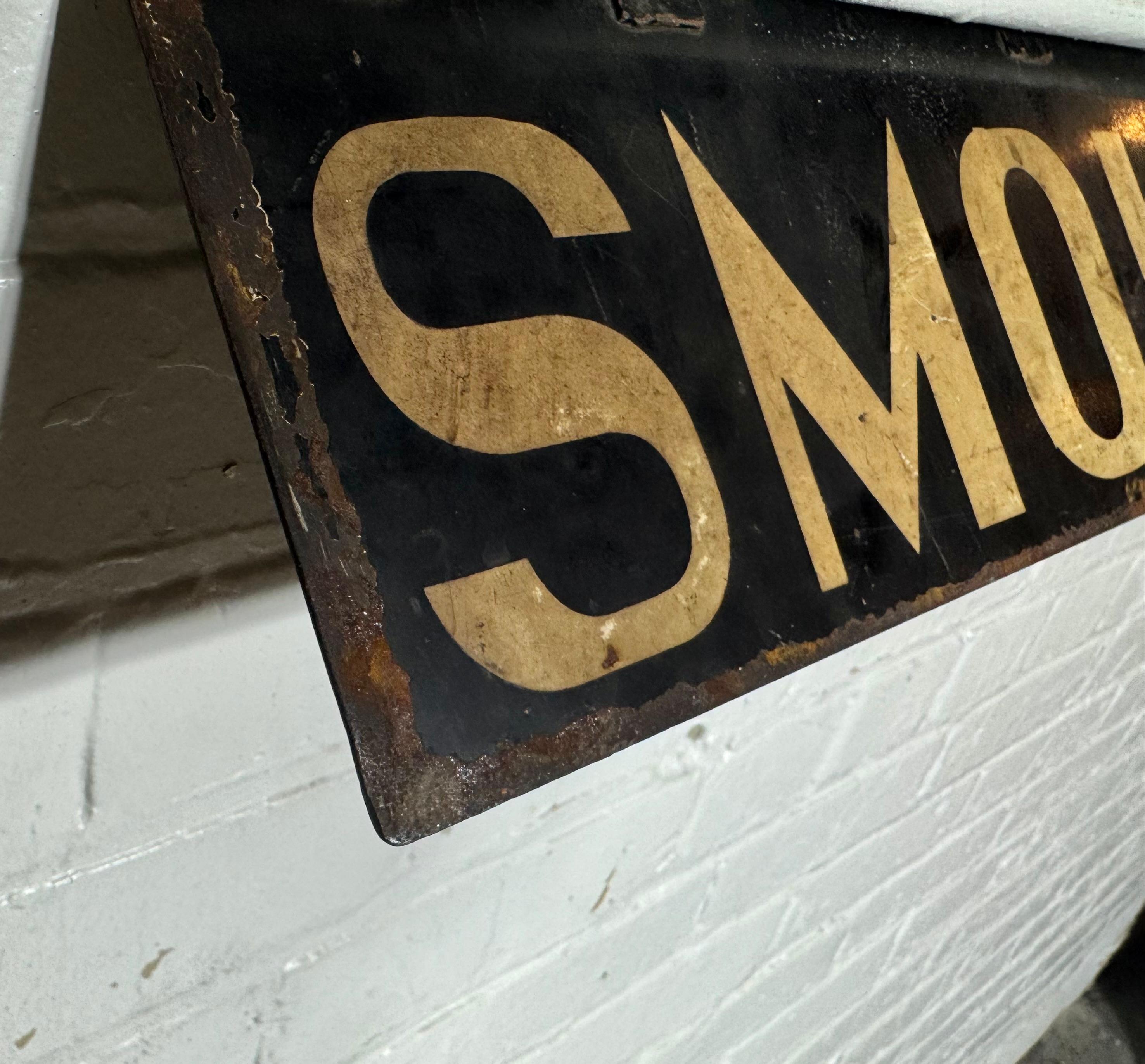 Hand-Painted Turn or the Century Metal double sided PULLMAN TRAIN CAR sign 