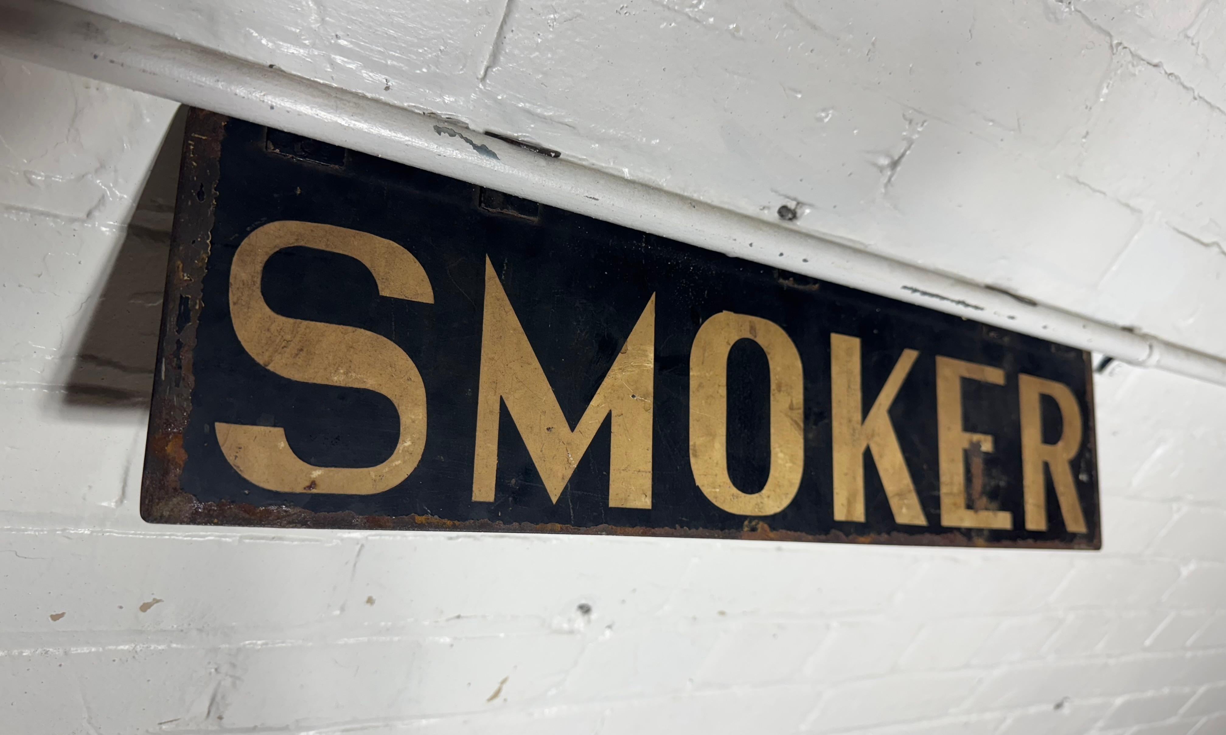 Turn or the Century Metal double sided PULLMAN TRAIN CAR sign 