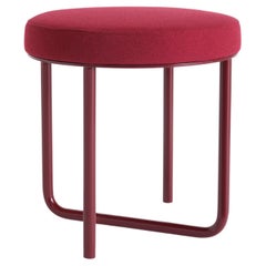 Turnabout Low Stool by Phase Design, Gloss Wine