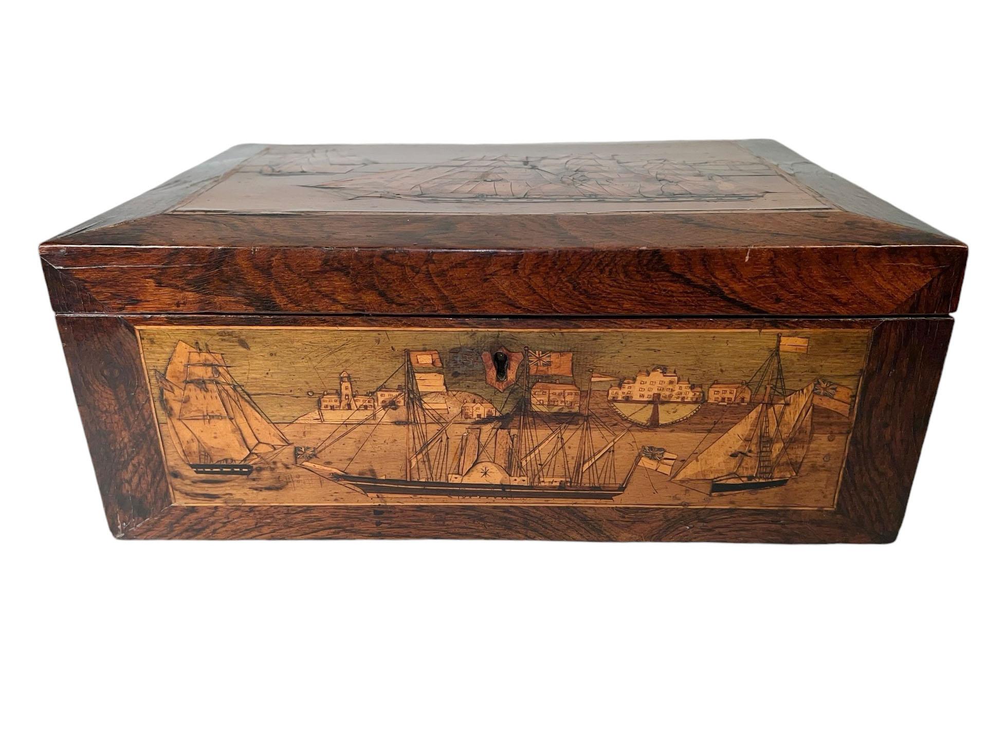 Silk Tunbridge Trinity Box For Sale
