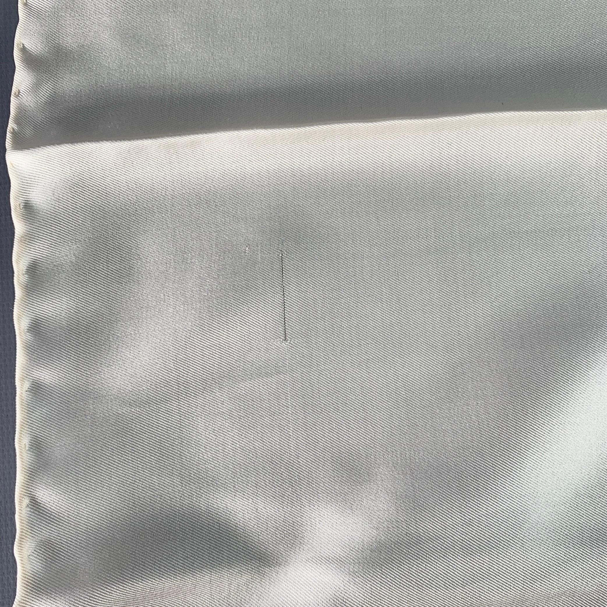 TURNBULL & ASSER Cream Signature Silk Pocket Square For Sale 1