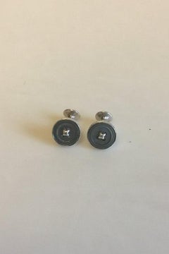 Turnbull and Asser Mother of Pearl Button Cufflinks, Grey