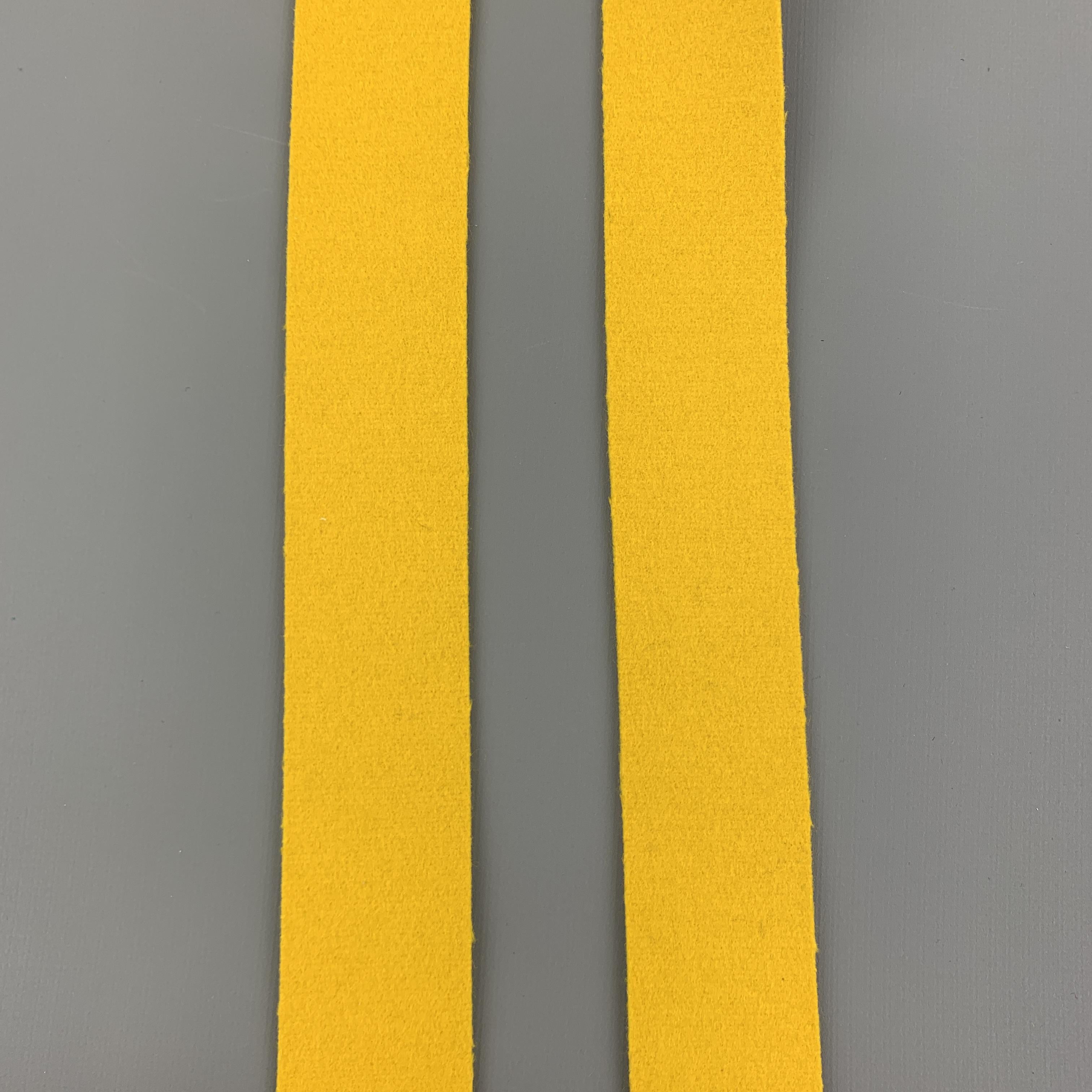 Men's TURNBULL & ASSER Solid Yellow Wool Suspenders