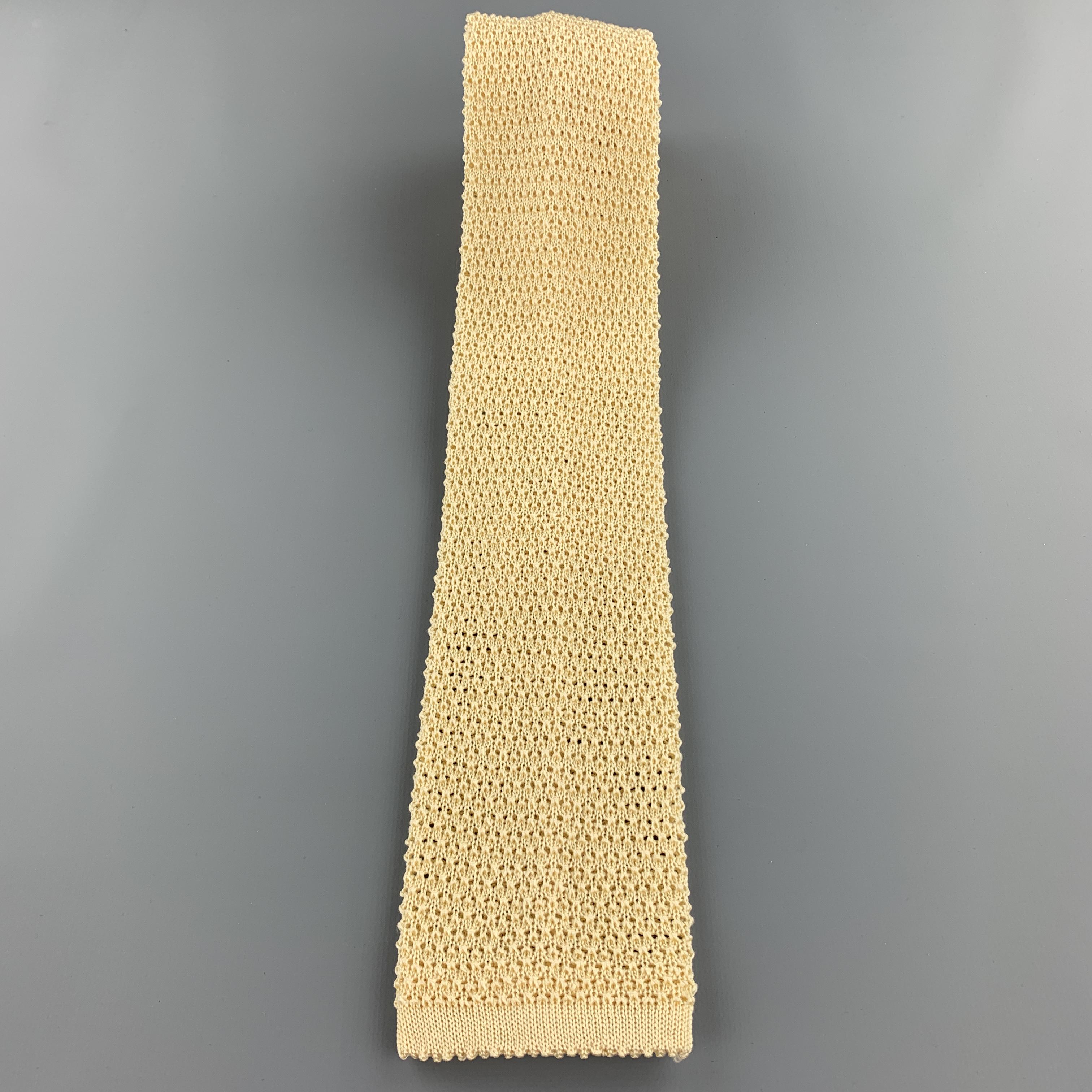 pastel yellow tie