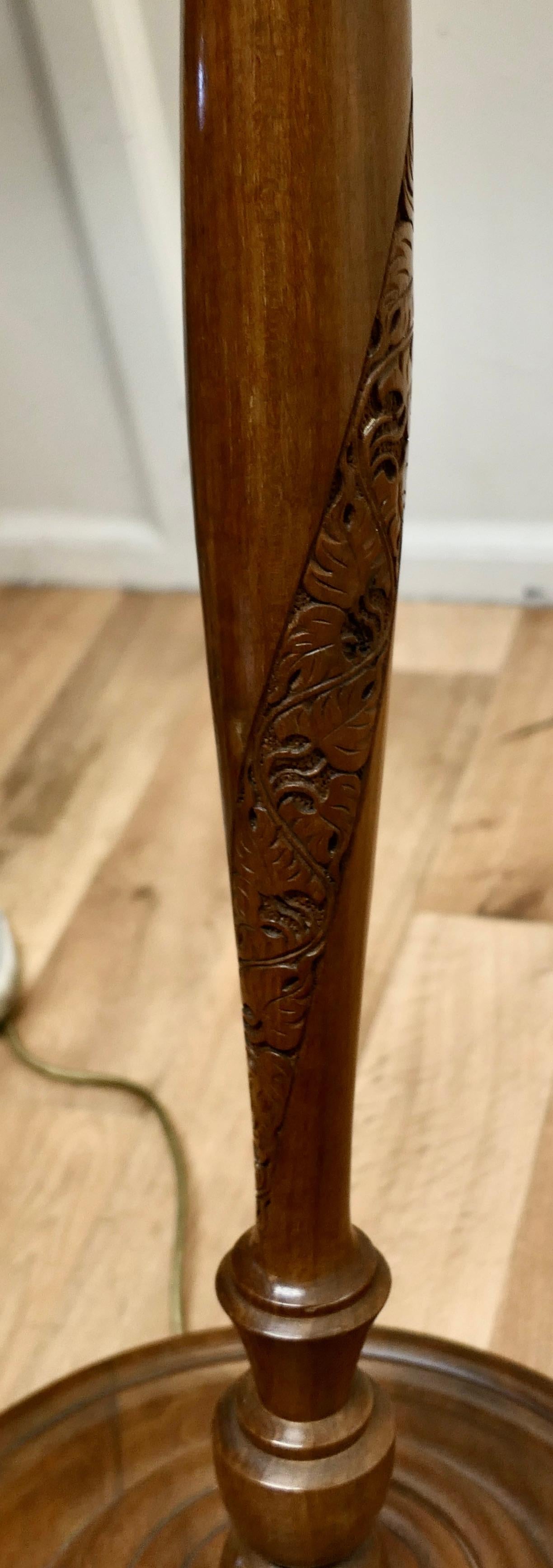 turned floor lamp