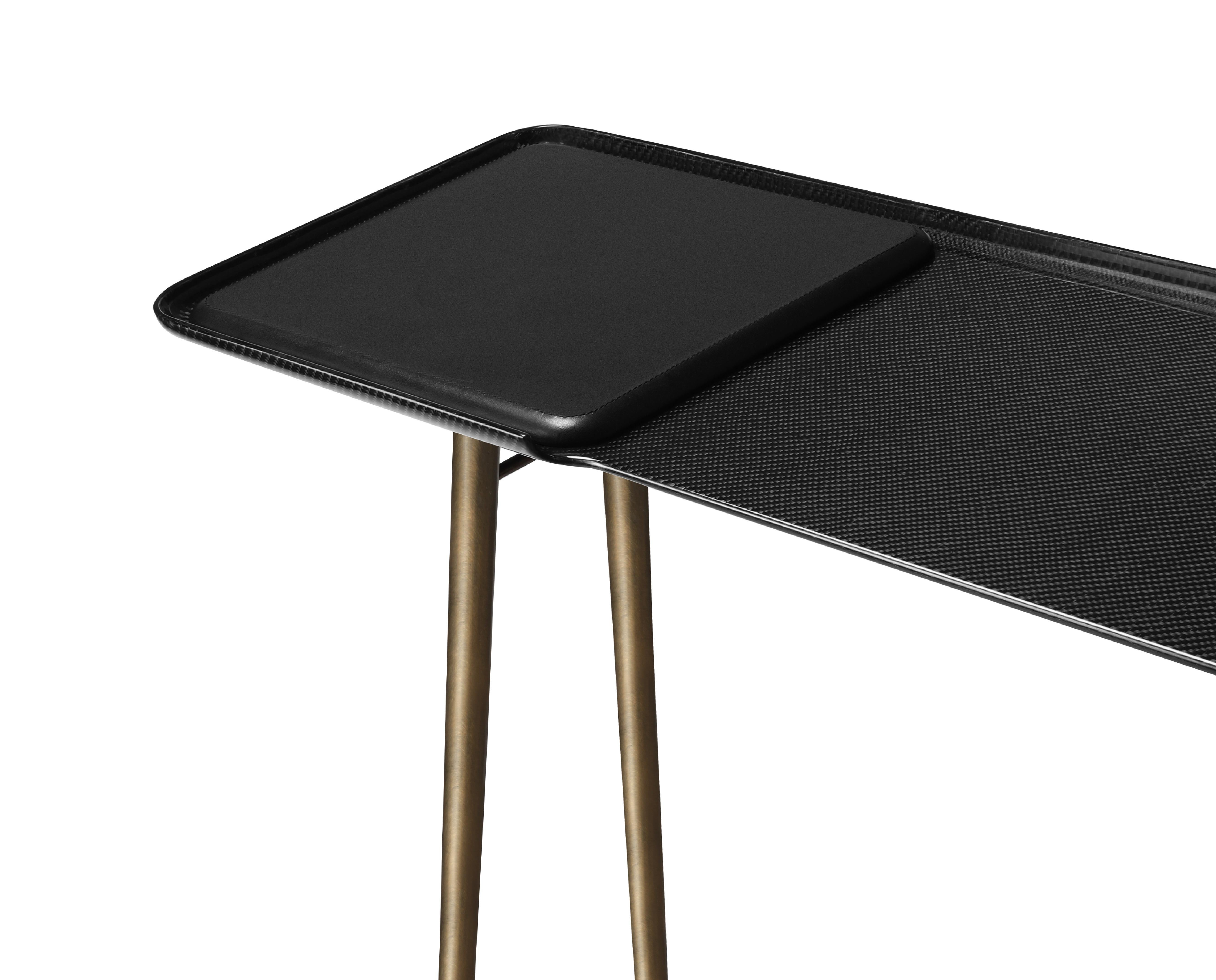 Modern Turned Carbon Fibre Talon Console by Madheke For Sale