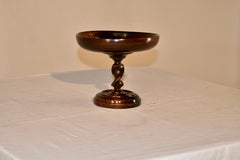 Turned English Oak Compote, Circa 1900