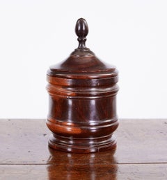 Turned Lignum Vitae Tobacco Jar