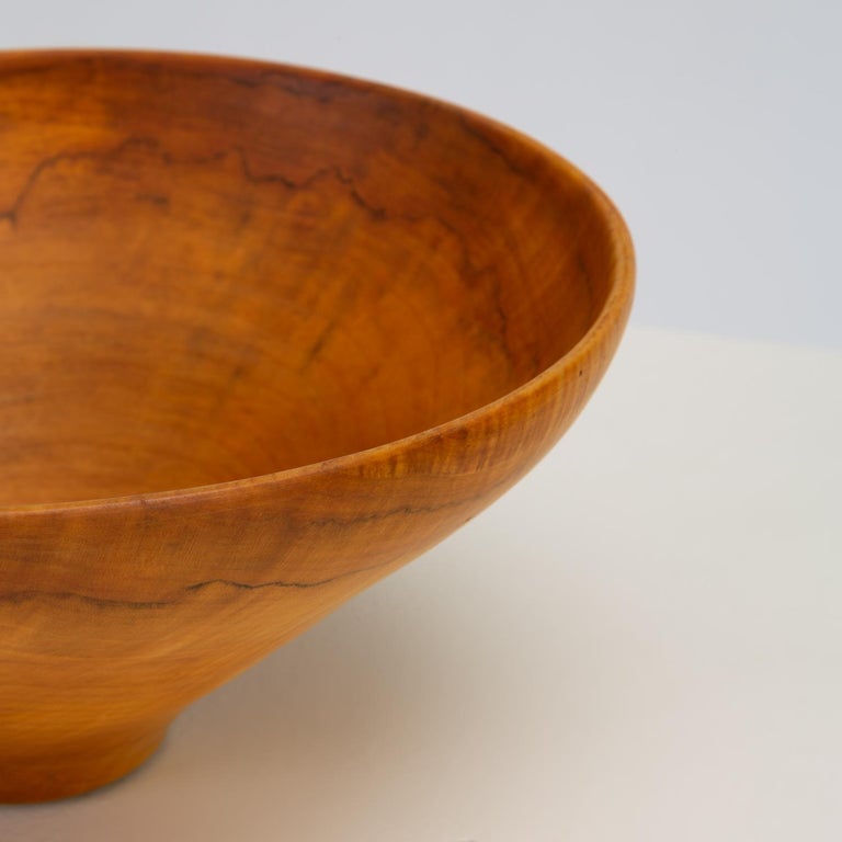 Turned Maple Wood Bowl at 1stDibs