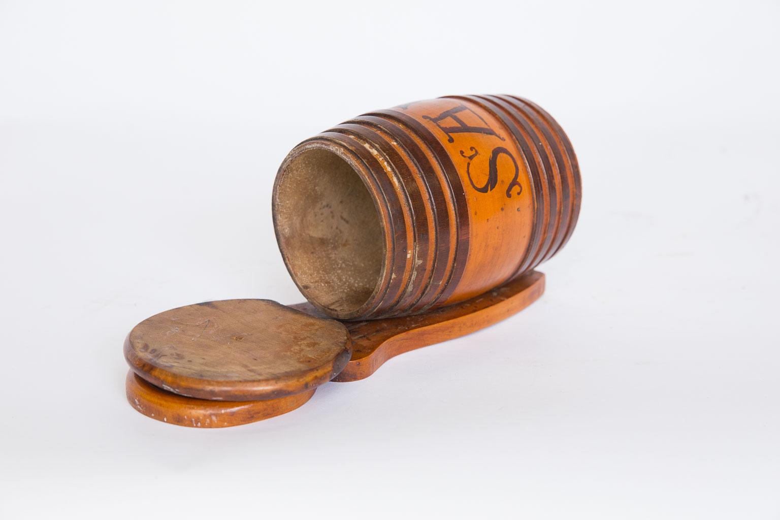 Turned Mixed Wood Salt Cellar For Sale 1