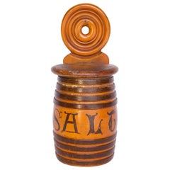 Turned Mixed Wood Salt Cellar