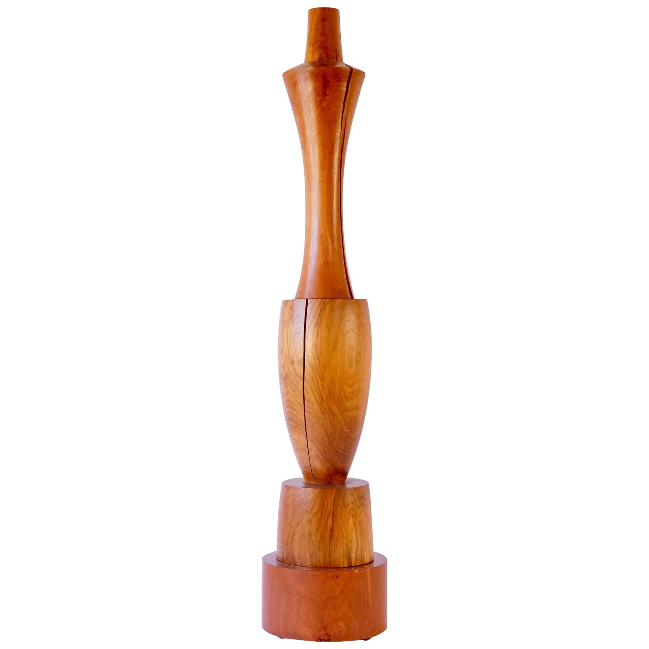 Escultura de madera torneada TOTEM nº 2 de Chris Lehrecke
