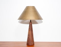 Turned Teak Table Lamp