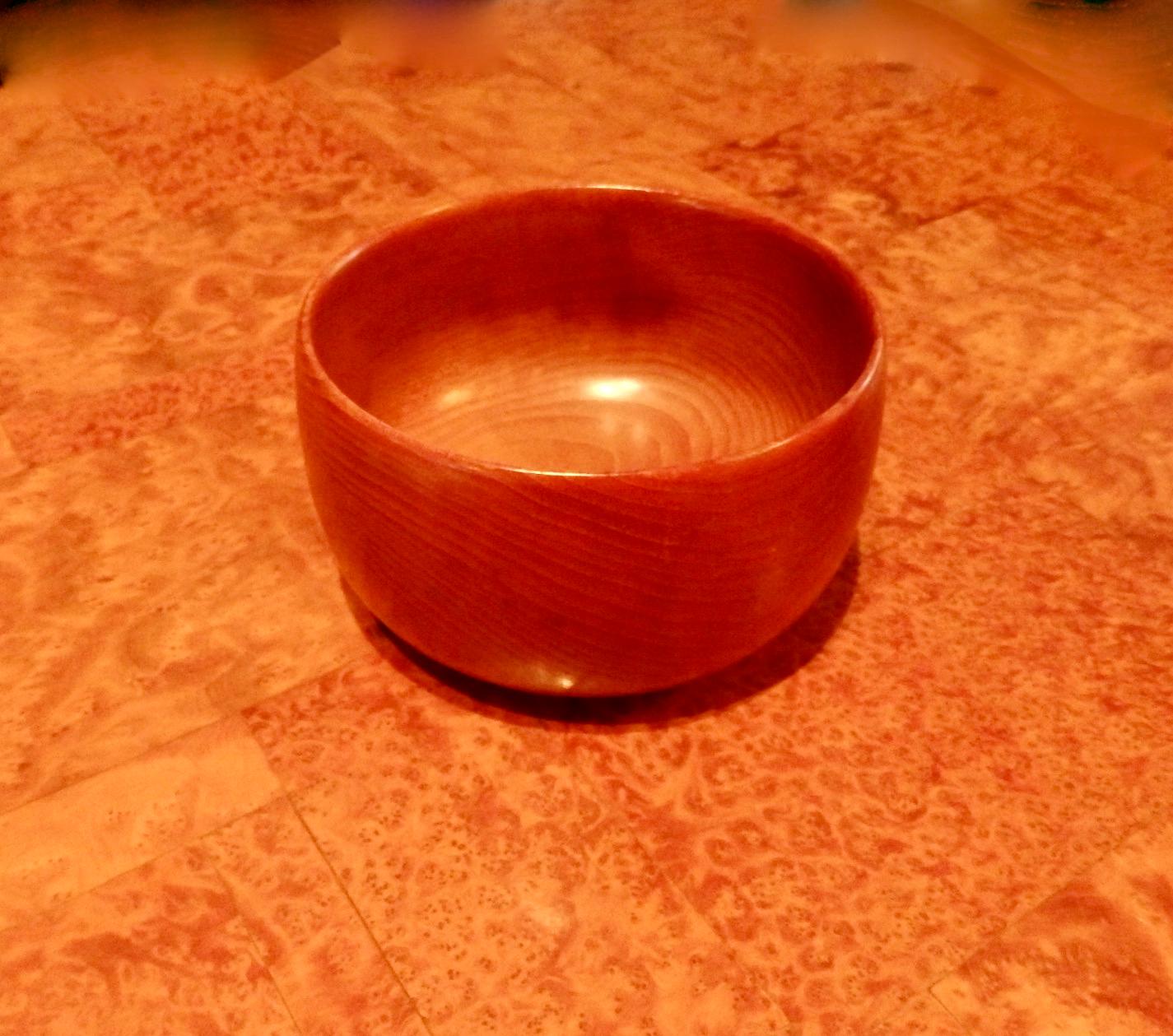 Mid-Century Modern Turned Teak Wood Bowl Karl Holmberg, Sweden