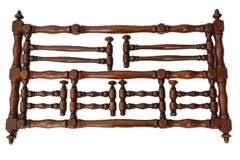 Antique Wall Mounted Coat Rack Wig Rack Hat Tree c1900s