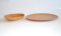 Turned Wood Bowl and Platter by James Prestini, circa 1950s