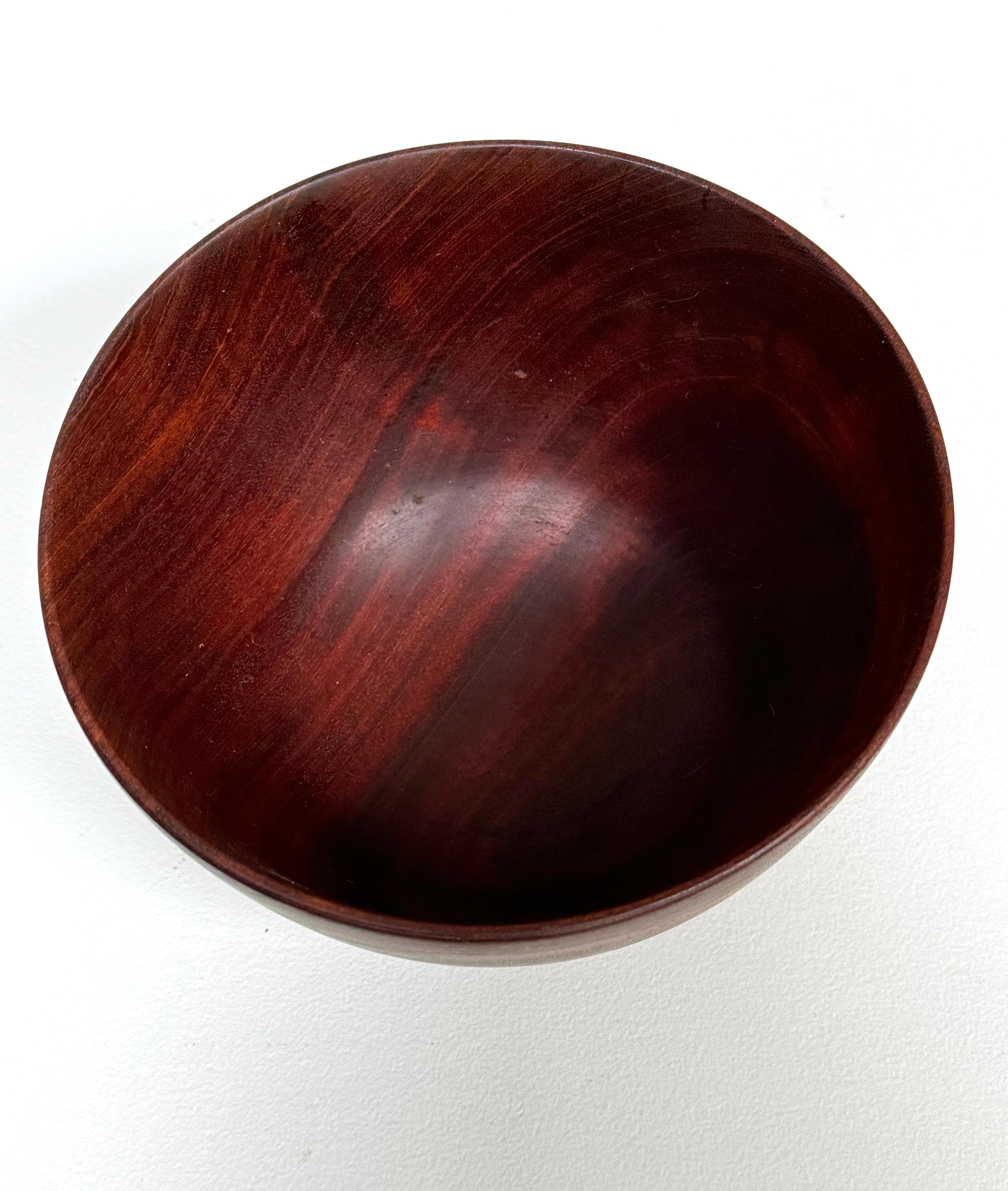 Mid-Century Modern Turned Wood Bowl by Rude Osolnik For Sale