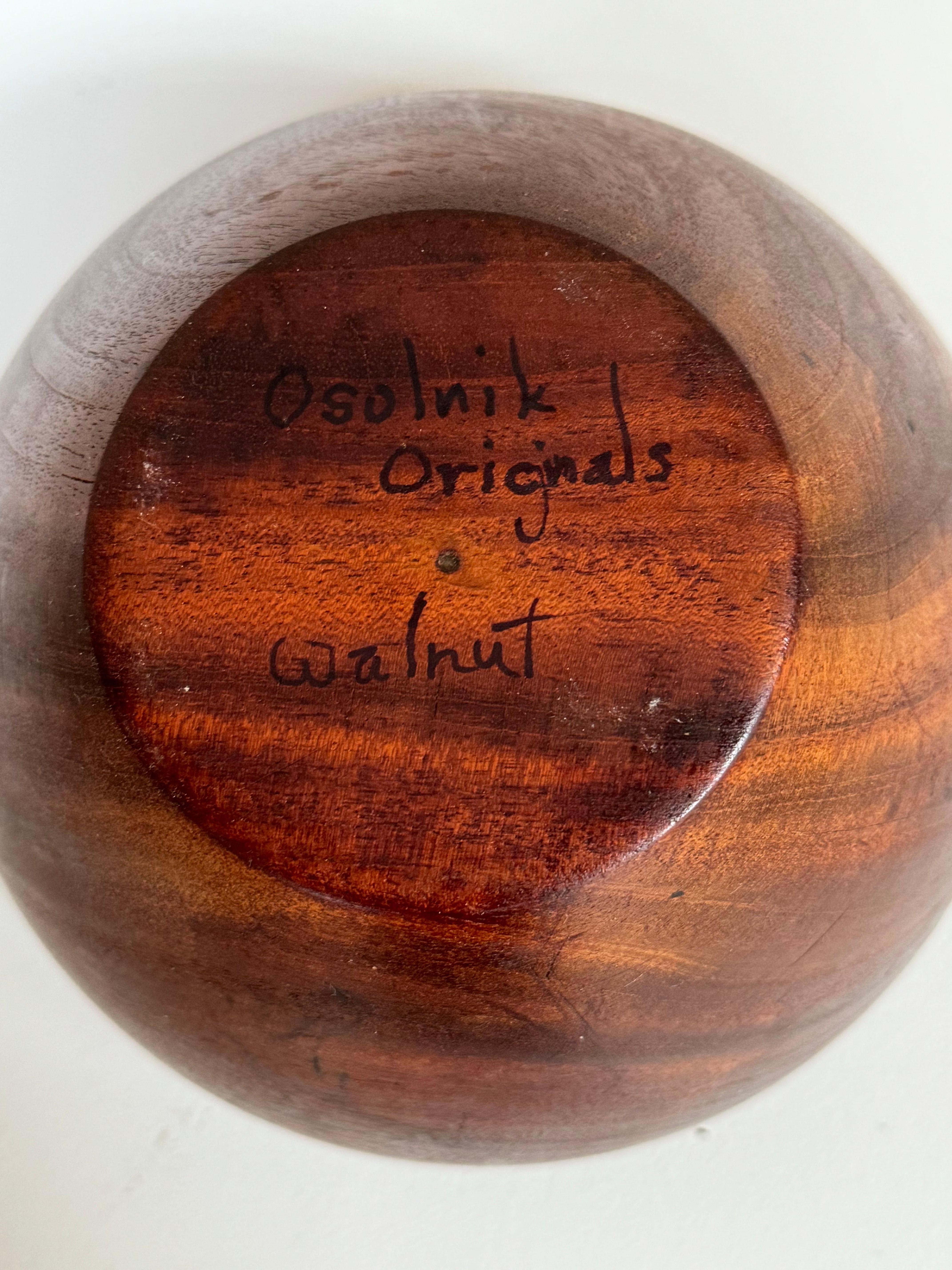 Mid-20th Century Turned Wood Bowl by Rude Osolnik For Sale