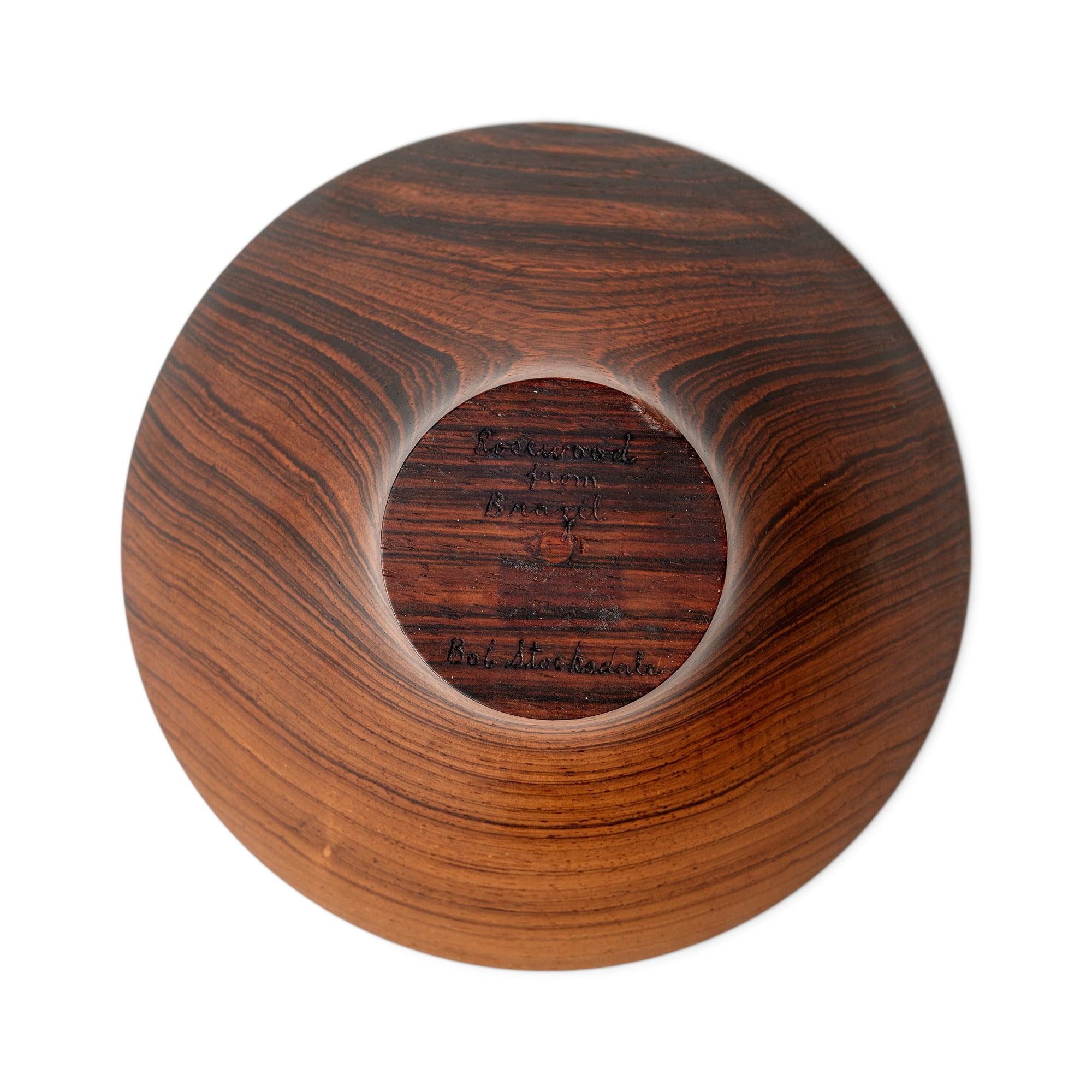 Turned Wood Bowl by Bob Stocksdale In Fair Condition For Sale In Sagaponack, NY