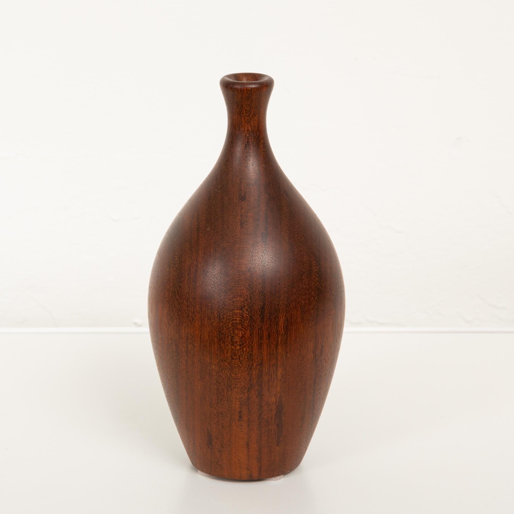 American Turned Wood Bud Vase