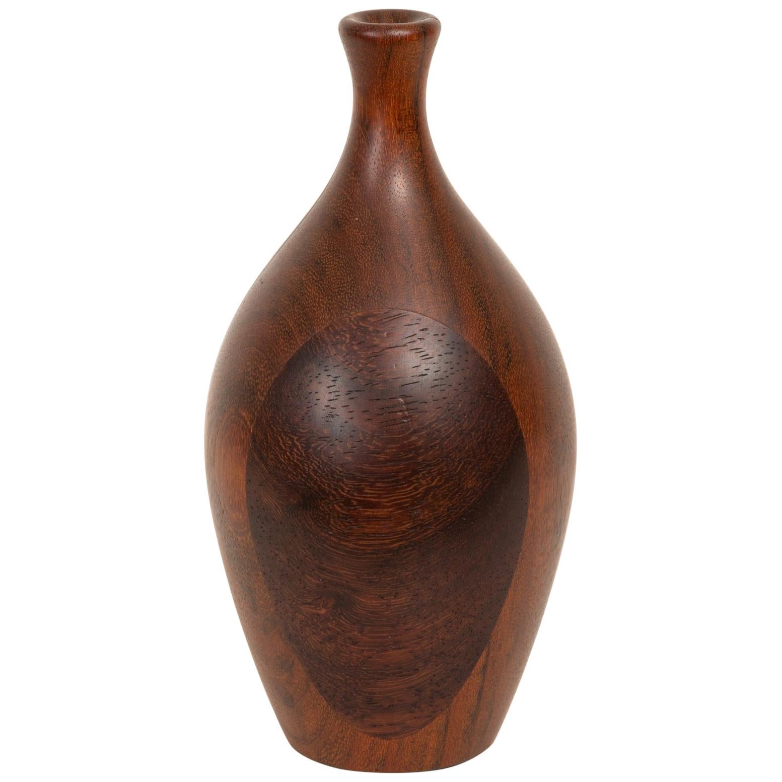 Turned Wood Bud Vase