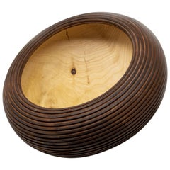 Turned Wood Centerpiece 'Goron S' Made in Italy