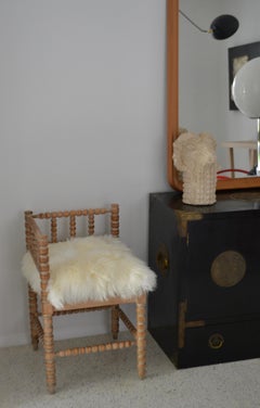 Turned Wood Corner Chair