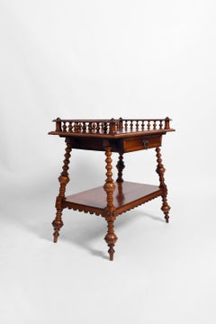 Turned Wood English Console, 19th Century