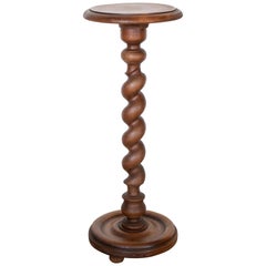 Turned Wood Pedestal Table