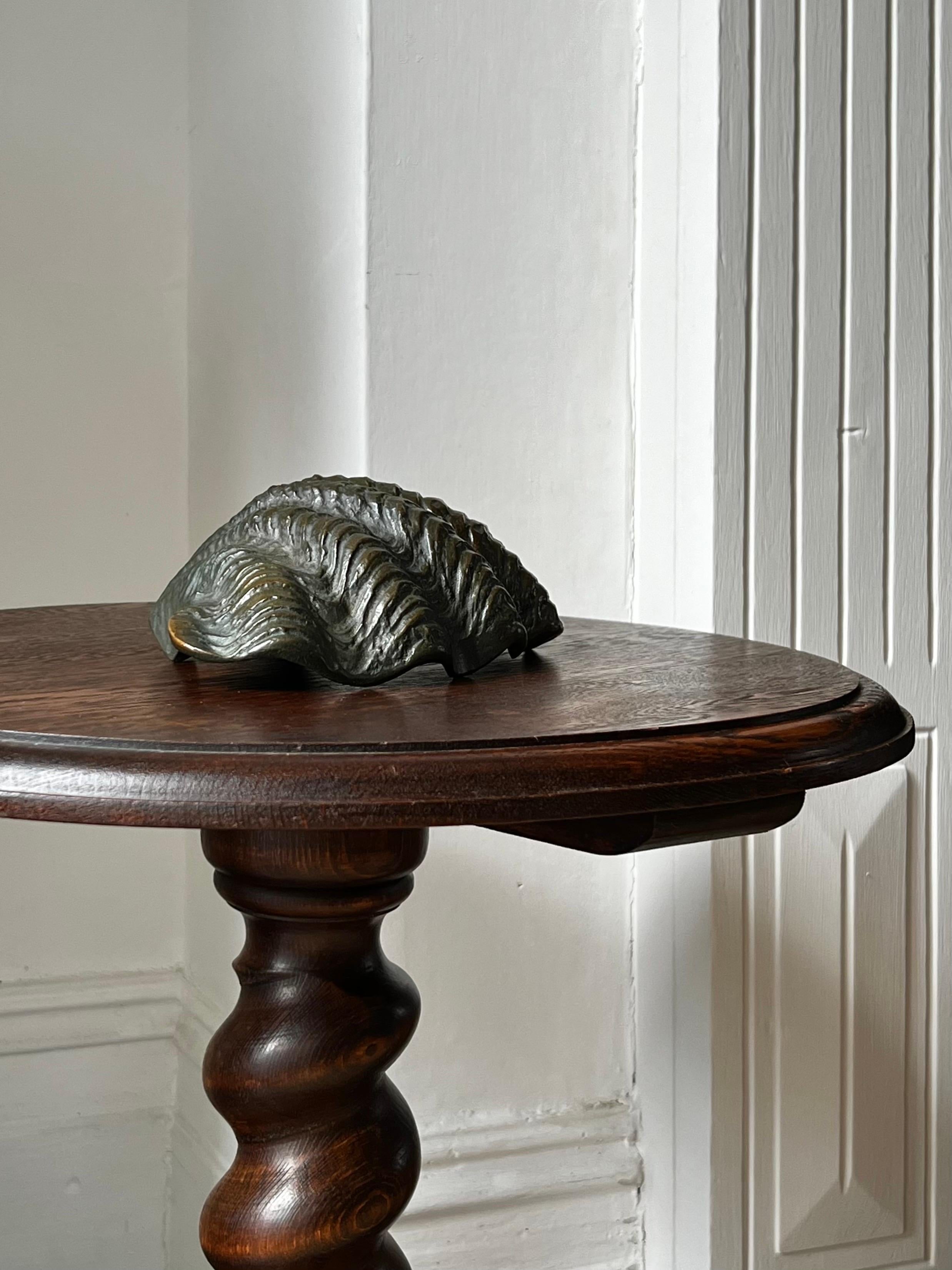 Turned Wood Side Table with Barley Twist Stem For Sale 10