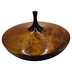 Turned Wood Studio Crafted Maple Weed Pot, Signed