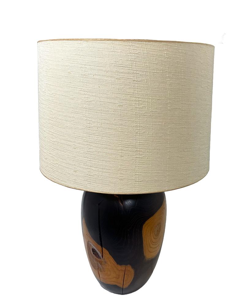 Dutch Turned wood table lamp For Sale