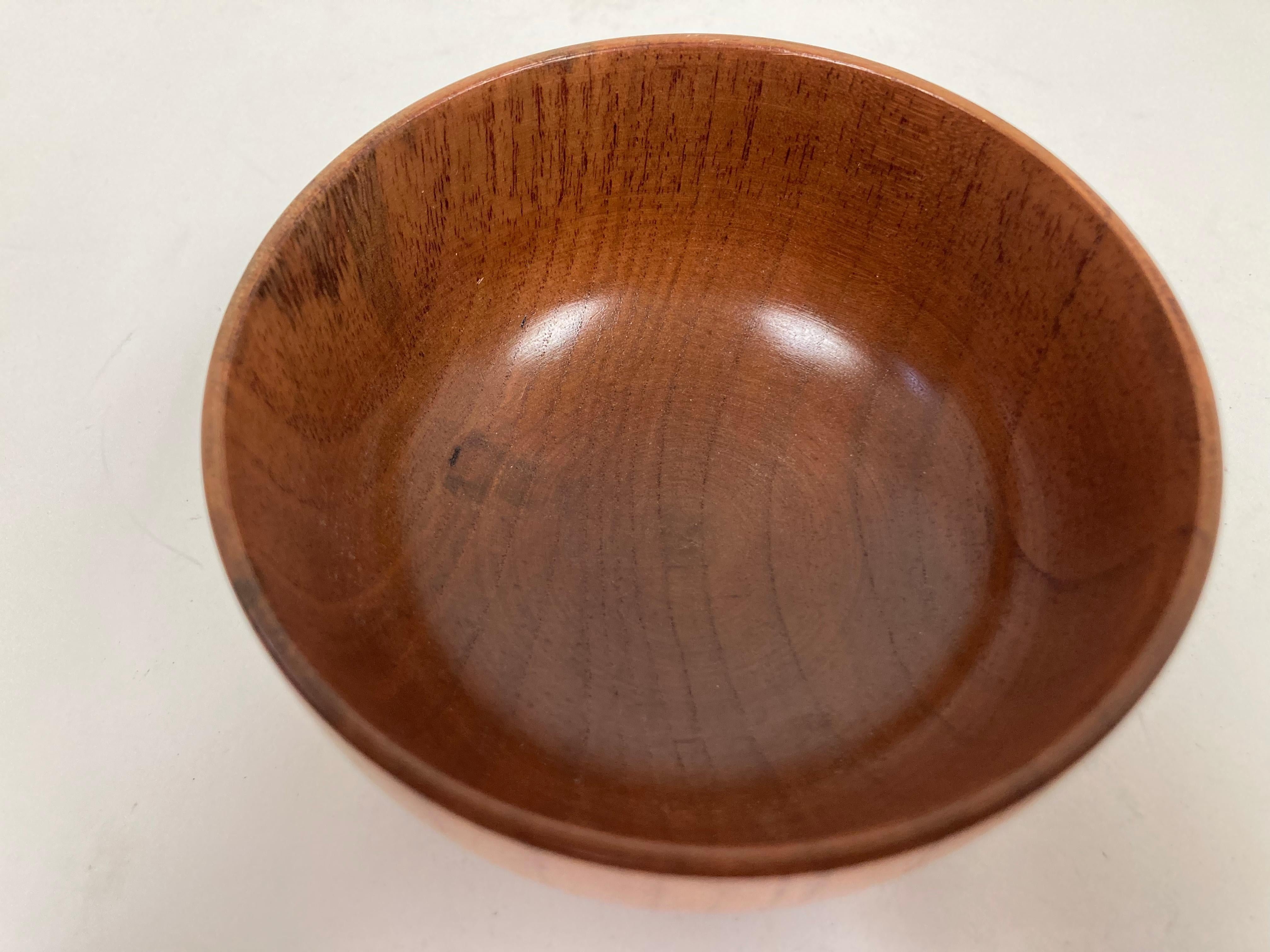 American Turned Wood Tea Bowl Form Vessel After Bob Stockdale