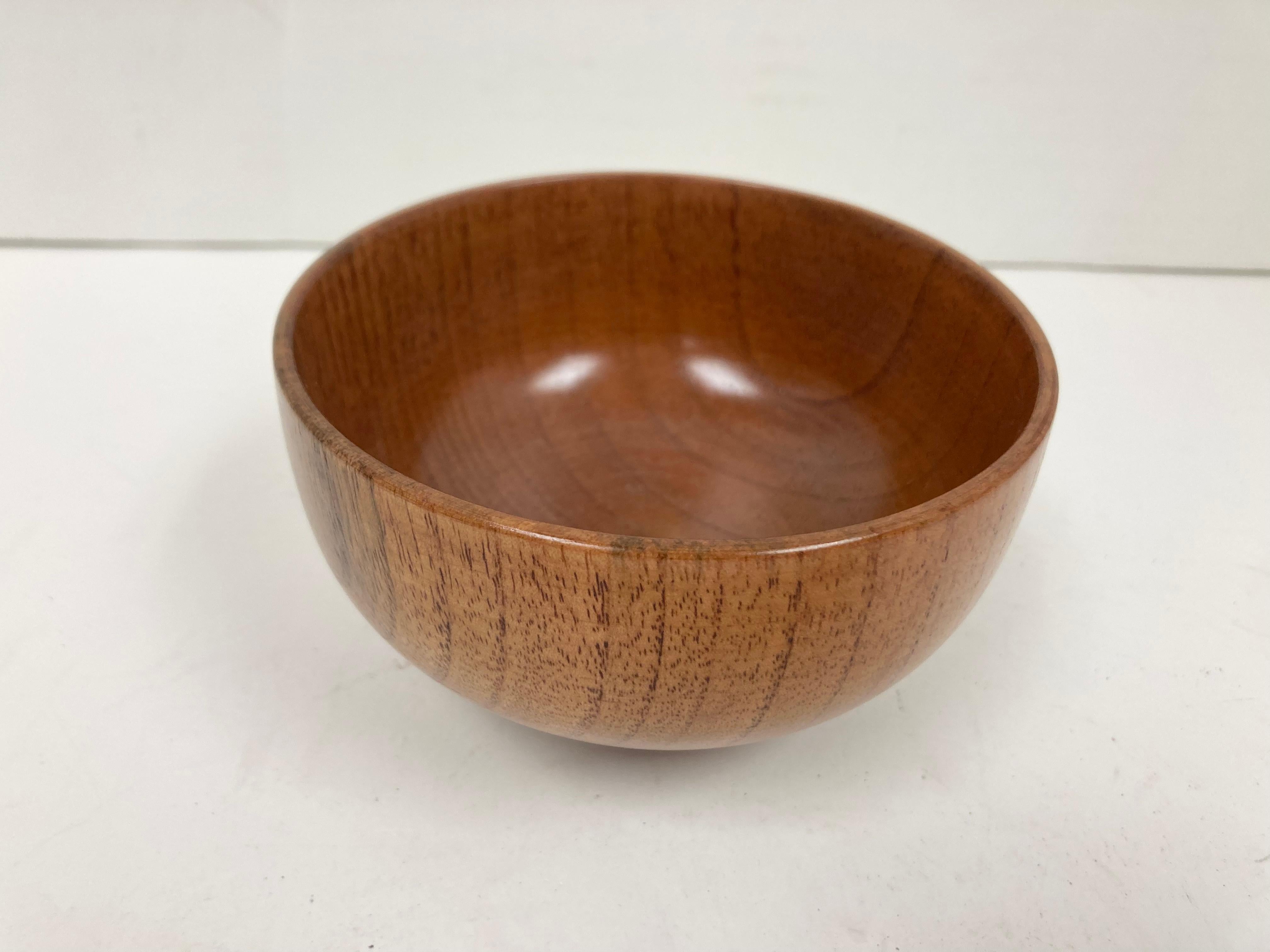 Lacquered Turned Wood Tea Bowl Form Vessel After Bob Stockdale