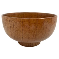 Recipiente con forma de cuenco de té de madera torneada según Bob Stockdale