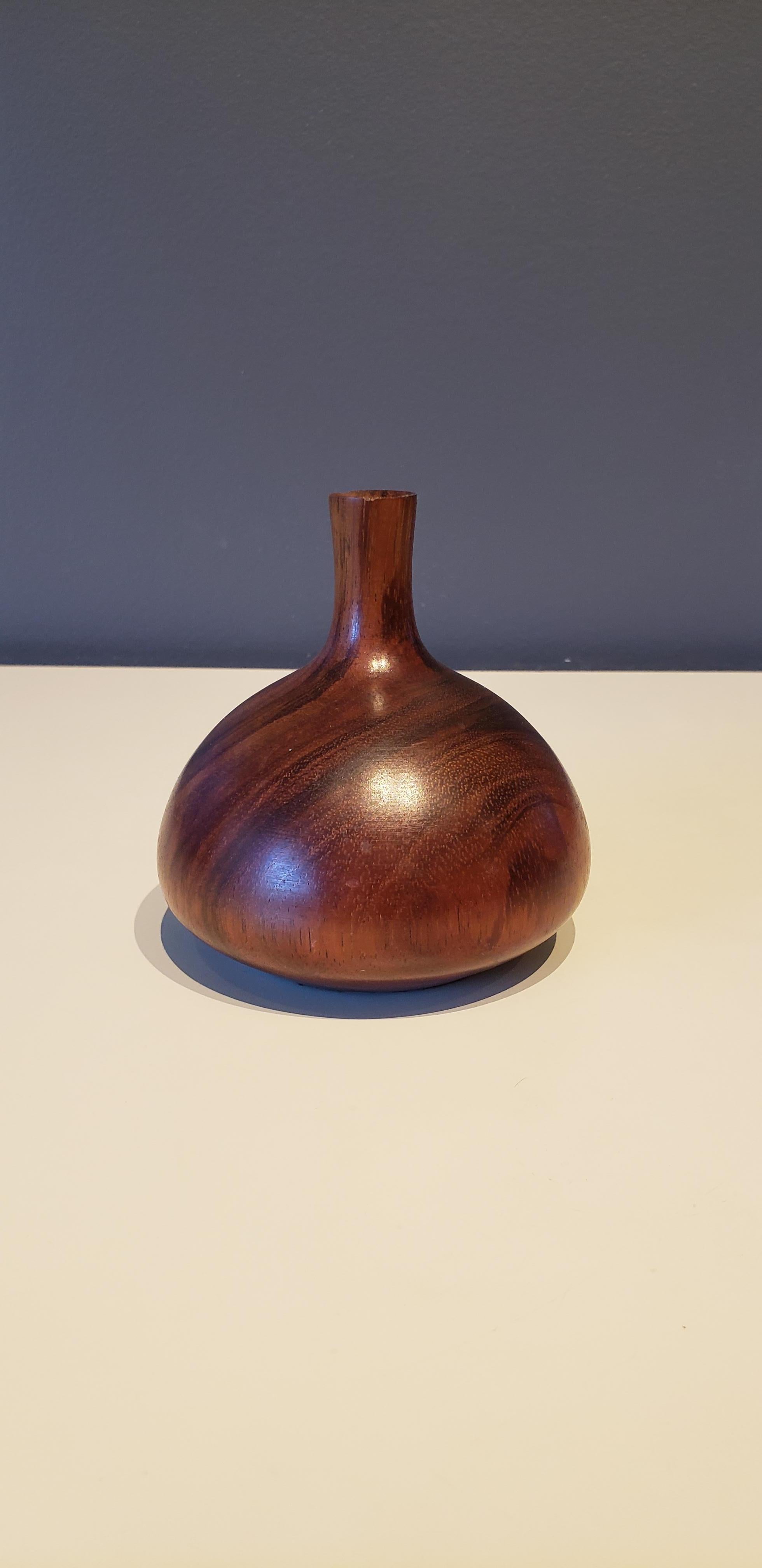 Mid-Century Modern Turned Wood Vase or Vessel Crafted by Rude Osolnik