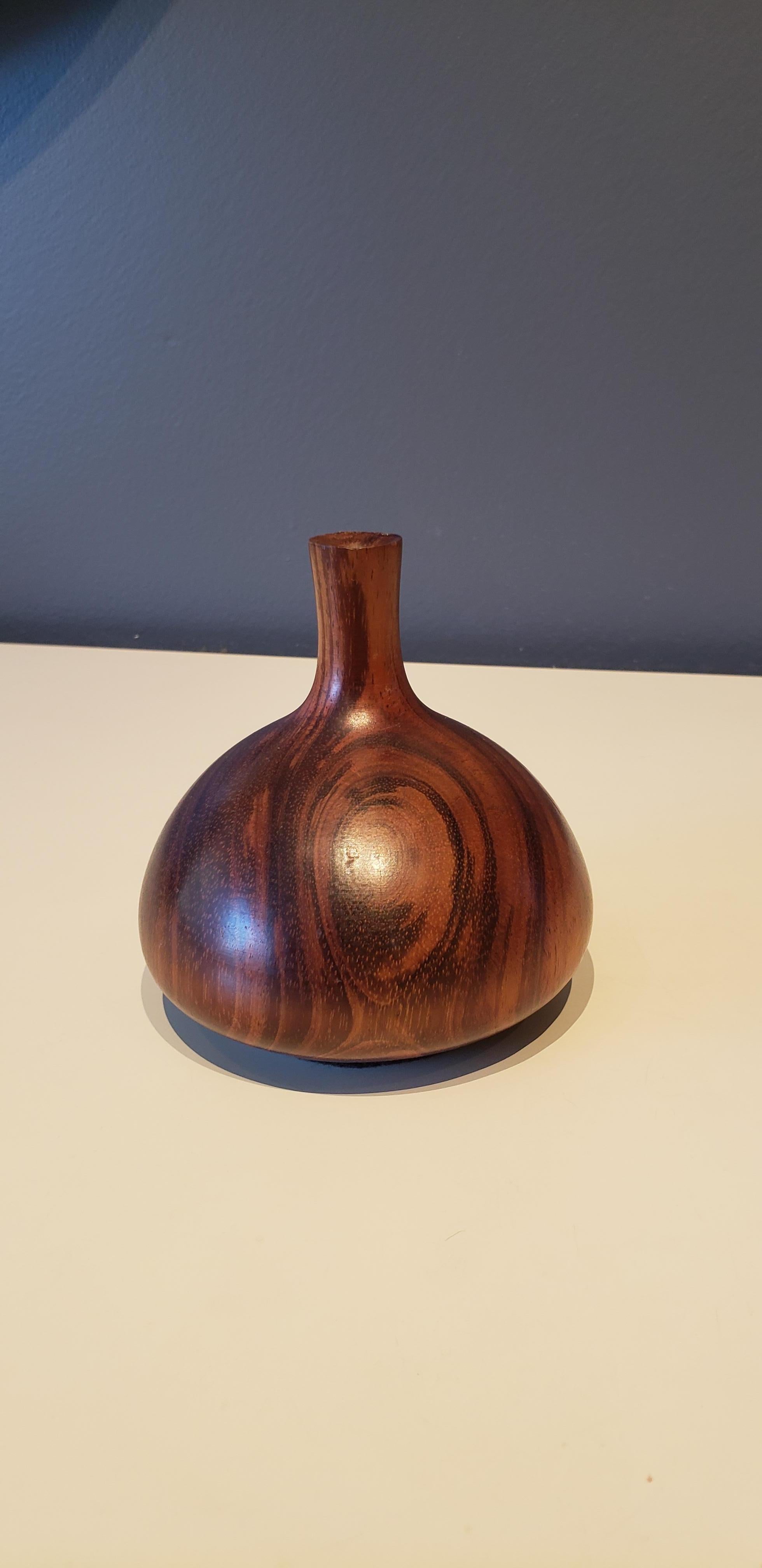 American Turned Wood Vase or Vessel Crafted by Rude Osolnik