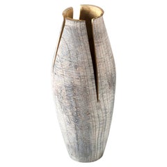 Turned Wood Vase 'Tomahawk B' Made in Italy