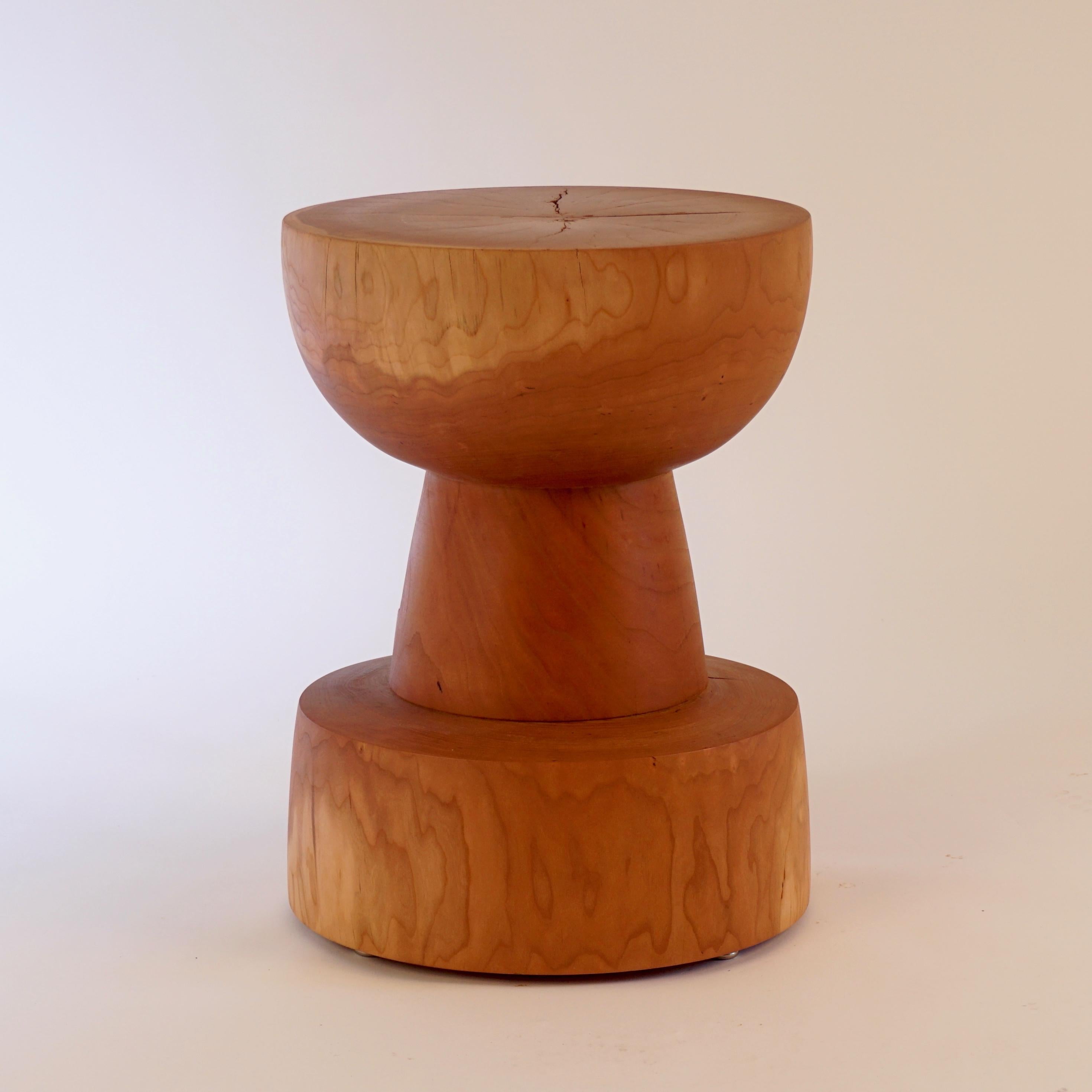 This custom version of the #7 Pedestal, one of the ten original shapes in the Lehrecke Pedestal collection from 1996, is made from a beautiful cherry log, from the Hudson Valley, in New York State.

All of Lehrecke's Pedestals are made on a custom