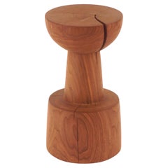 Mini-Pedestal en bois tourné #6 en noyer