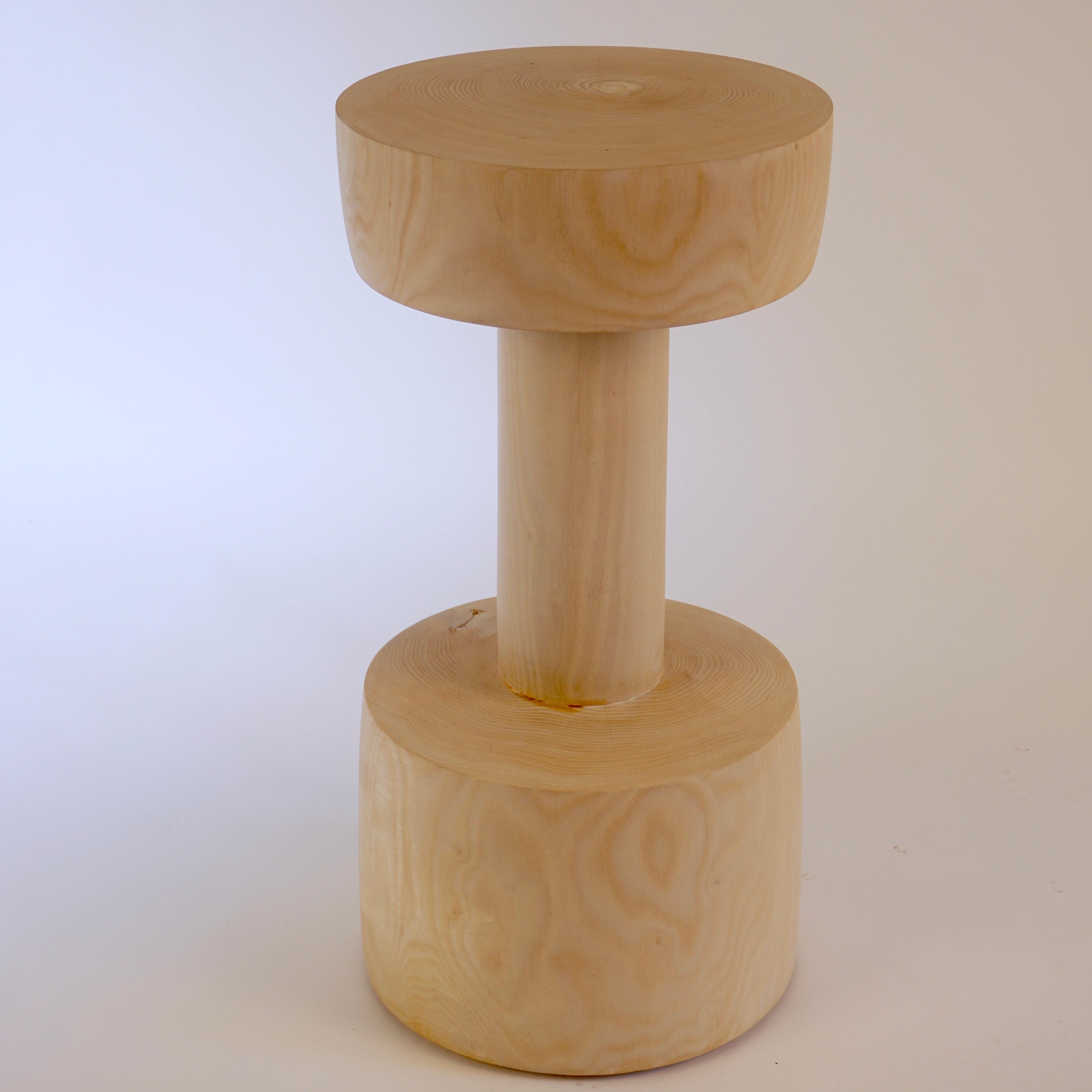 turned wood pedestal