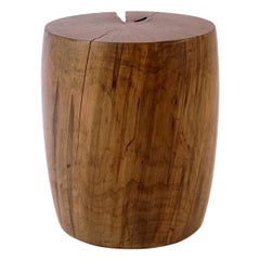 Turned Wooden Pedestal Table #9 in Acid Washed Maple