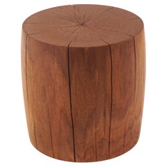 Turned Wooden Pedestal Table #9 in Oiled Walnut