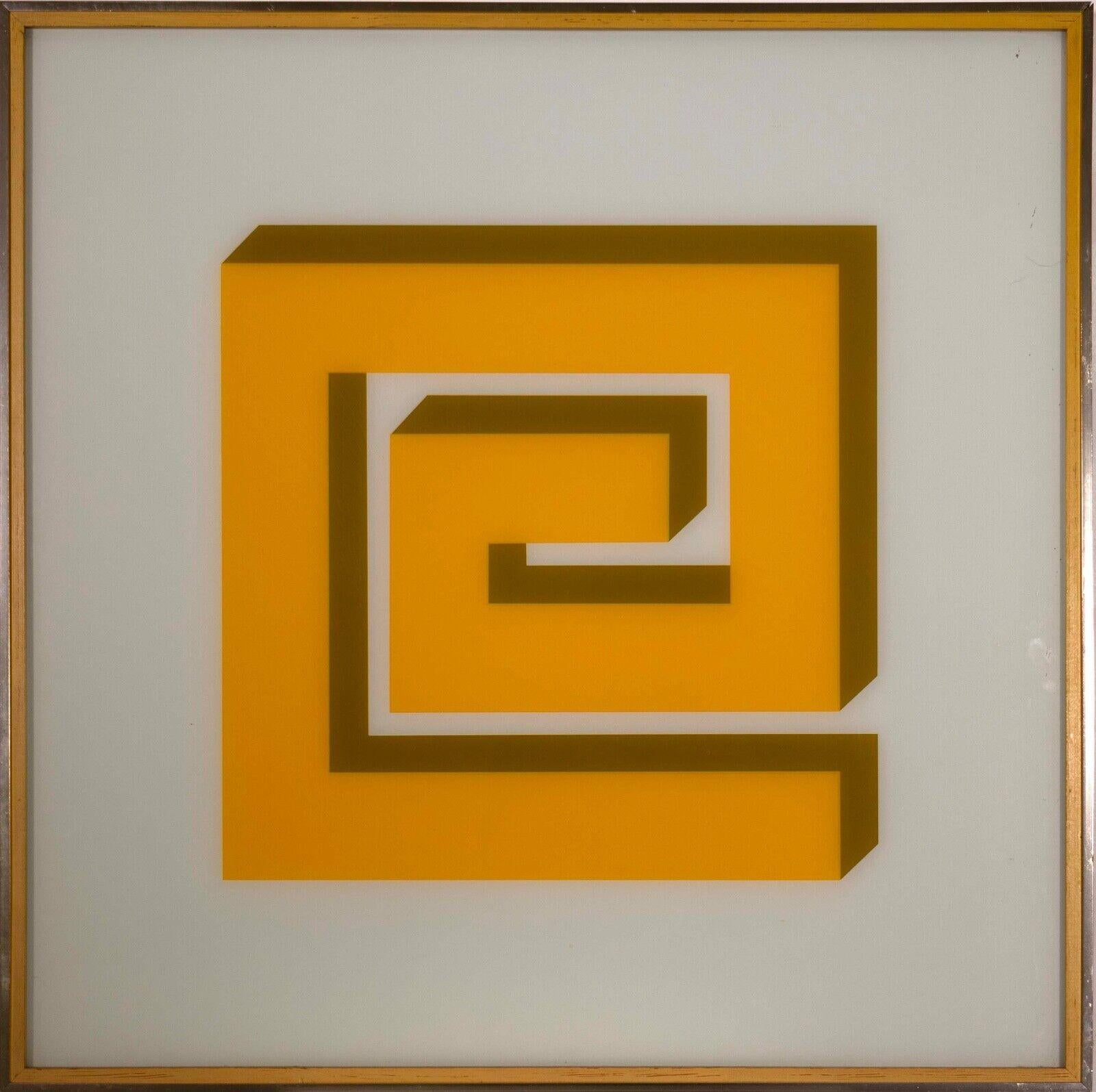 Elevate your home decor with this Turner MFG. Optical Illusion Art Mid Century Modern Fashion Plate Wall Hanging. Circa 1970s. Crafted to perfection, this exquisite piece combines the allure of mid-century modern design with captivating optical