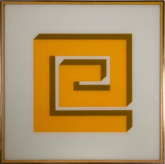 Turner MFG. Optical Illusion Art Mid Century Modern Fashion Plate Wall Hanging