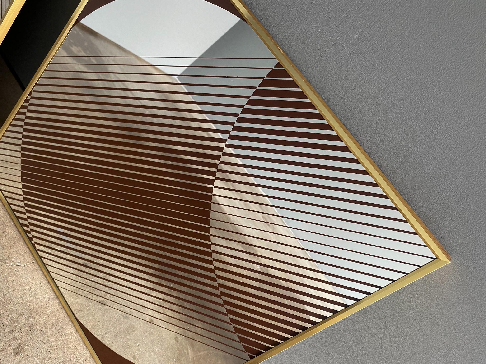 Turner Op Art Abstract Wall Mirrors, United States, 1970's  3
