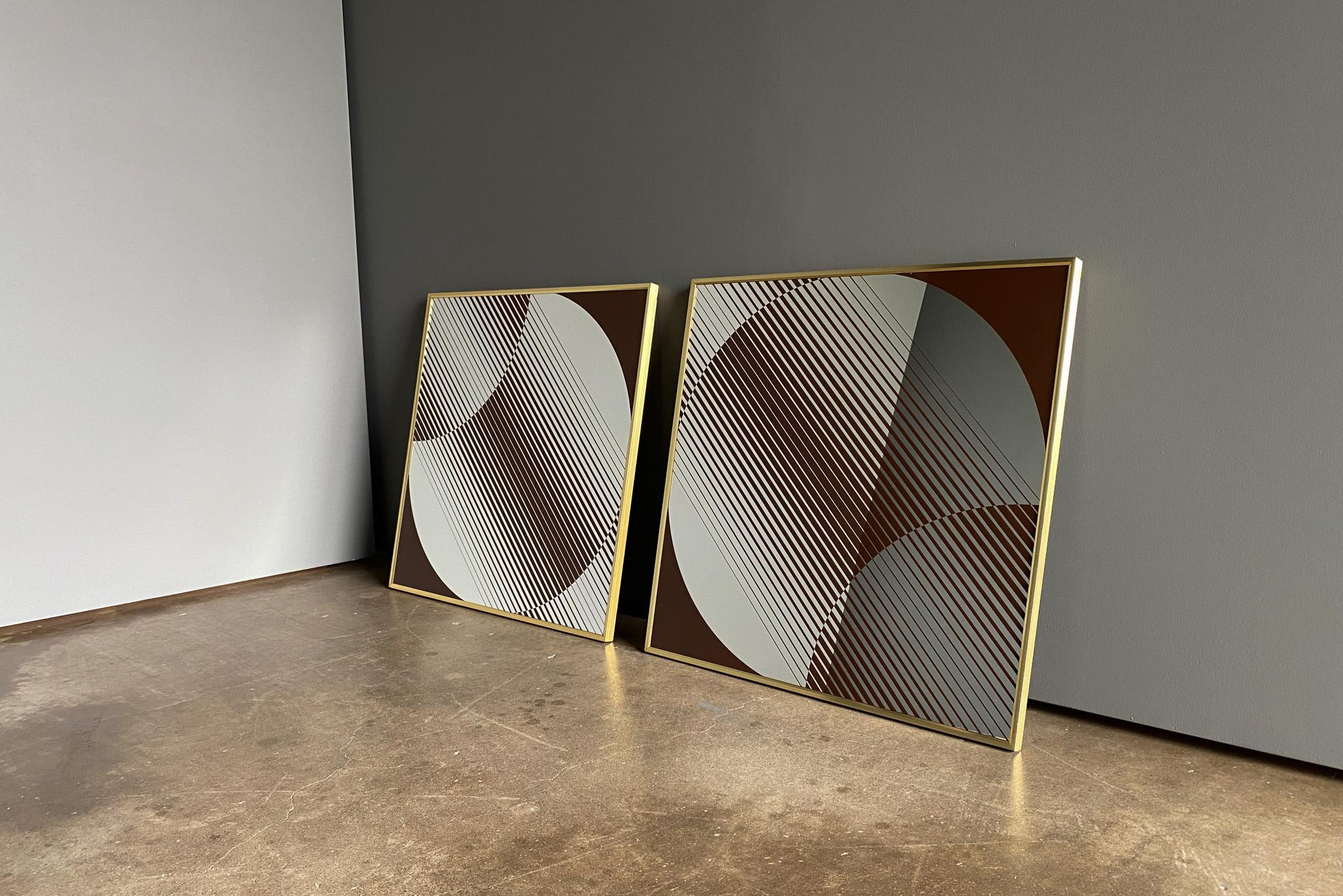 Turner Op Art Abstract Wall Mirrors, United States, 1970's  5