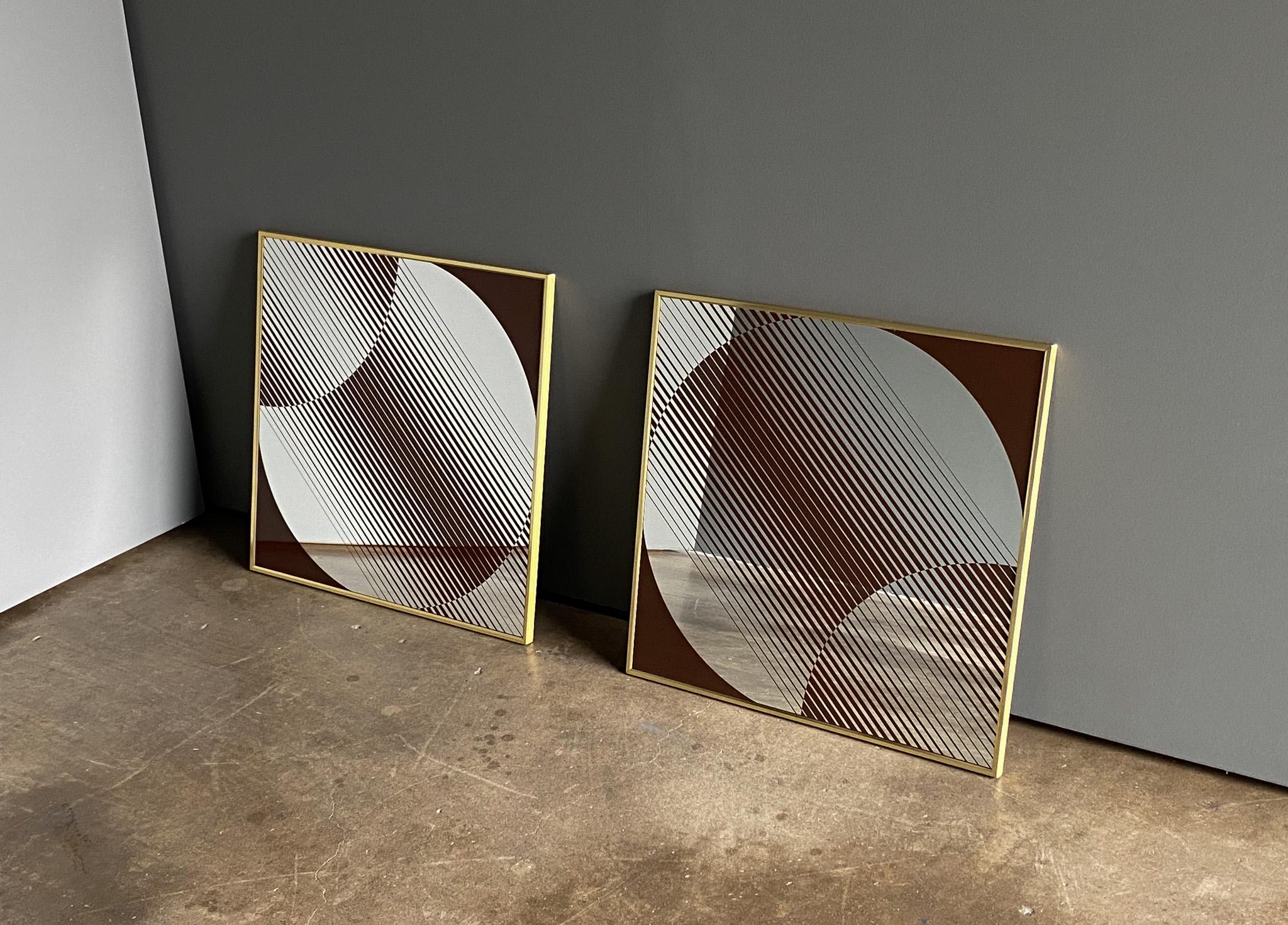 Turner Op Art Abstract Wall Mirrors, United States, 1970's  6