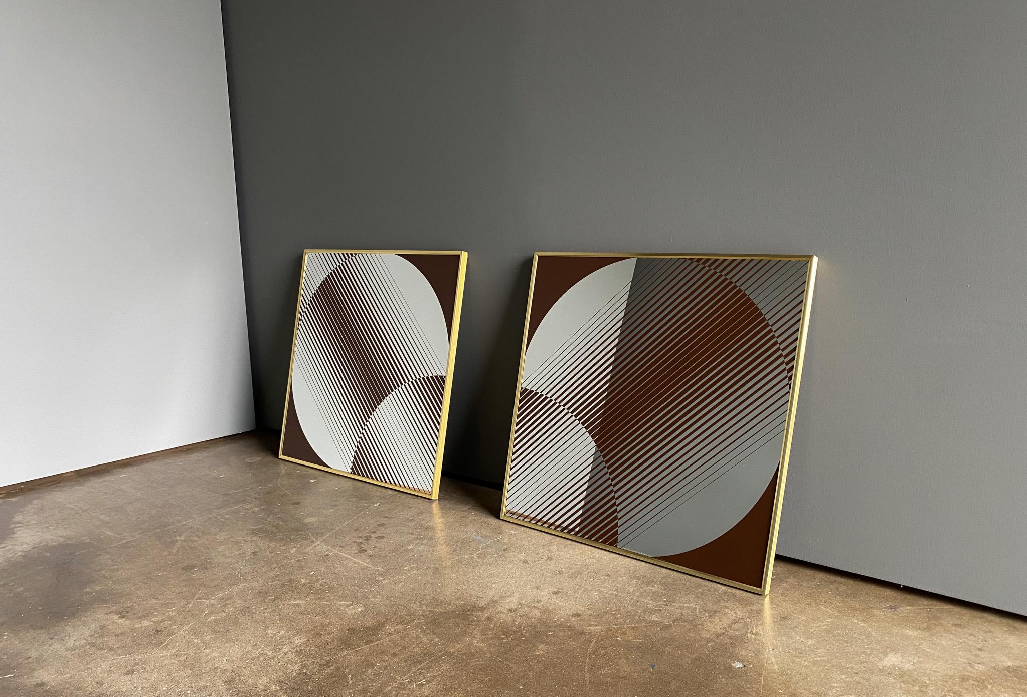 Turner Op Art Abstract Wall Mirrors, United States, 1970's  7